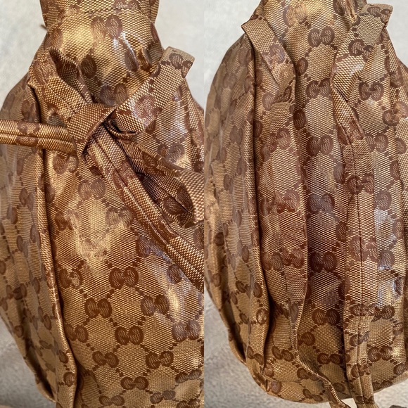 AUTHENTIC VINTAGE GUCCI CRYSTAL MONOGRAM HYSTERIA HOBO BAG - Picture 6 of 16